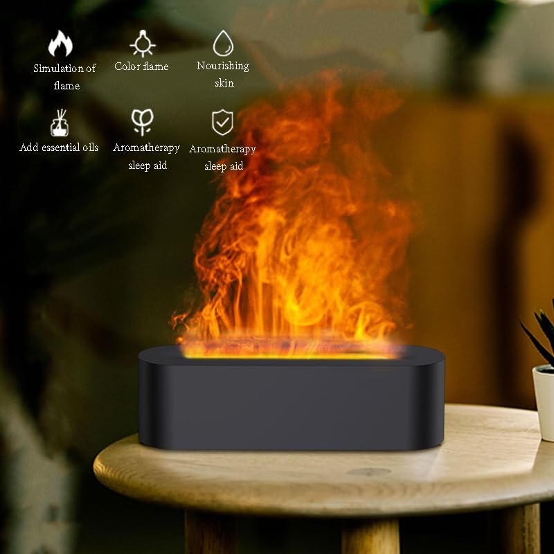 Portable Aromatherapy Diffuser: Noiseless Black Scented Oil Home Decor NEW