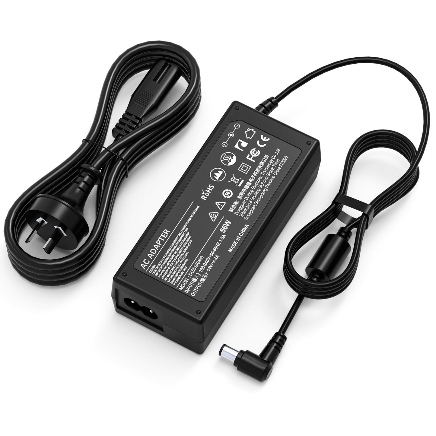 14V 4A Power Supply Adapter for Samsung Monitors in Black DEMO