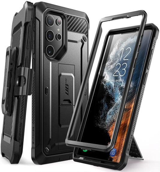 SUPCASE Black Protective Case for Samsung Galaxy S22 Ultra 5G Phone Size DEMO