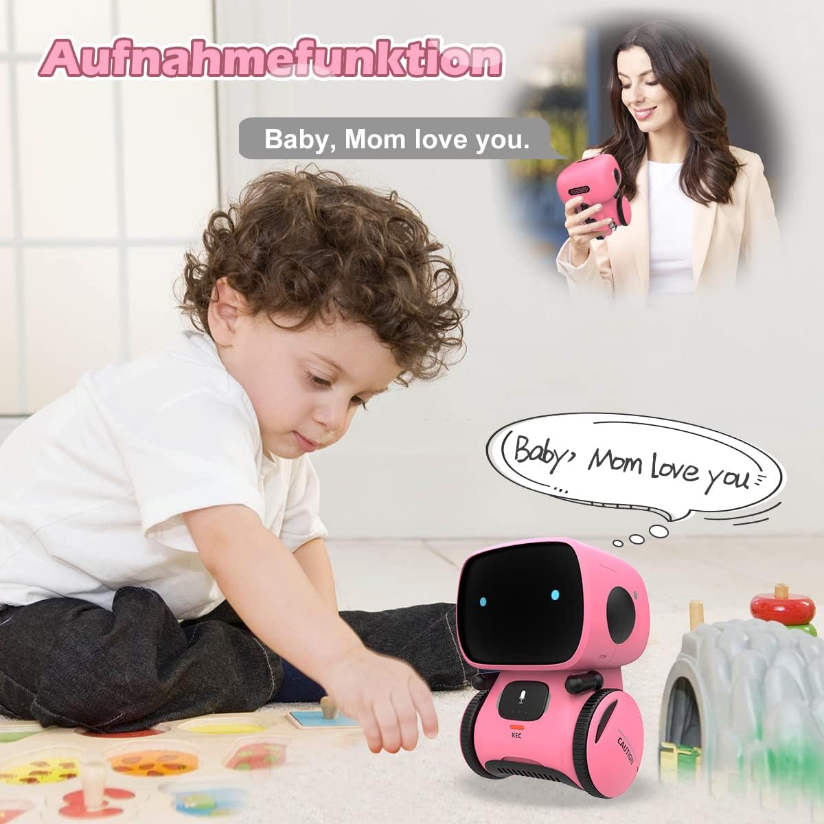 REMOKING Interactive Educational Robots Toy Intelligent Pink 13 cm NEW