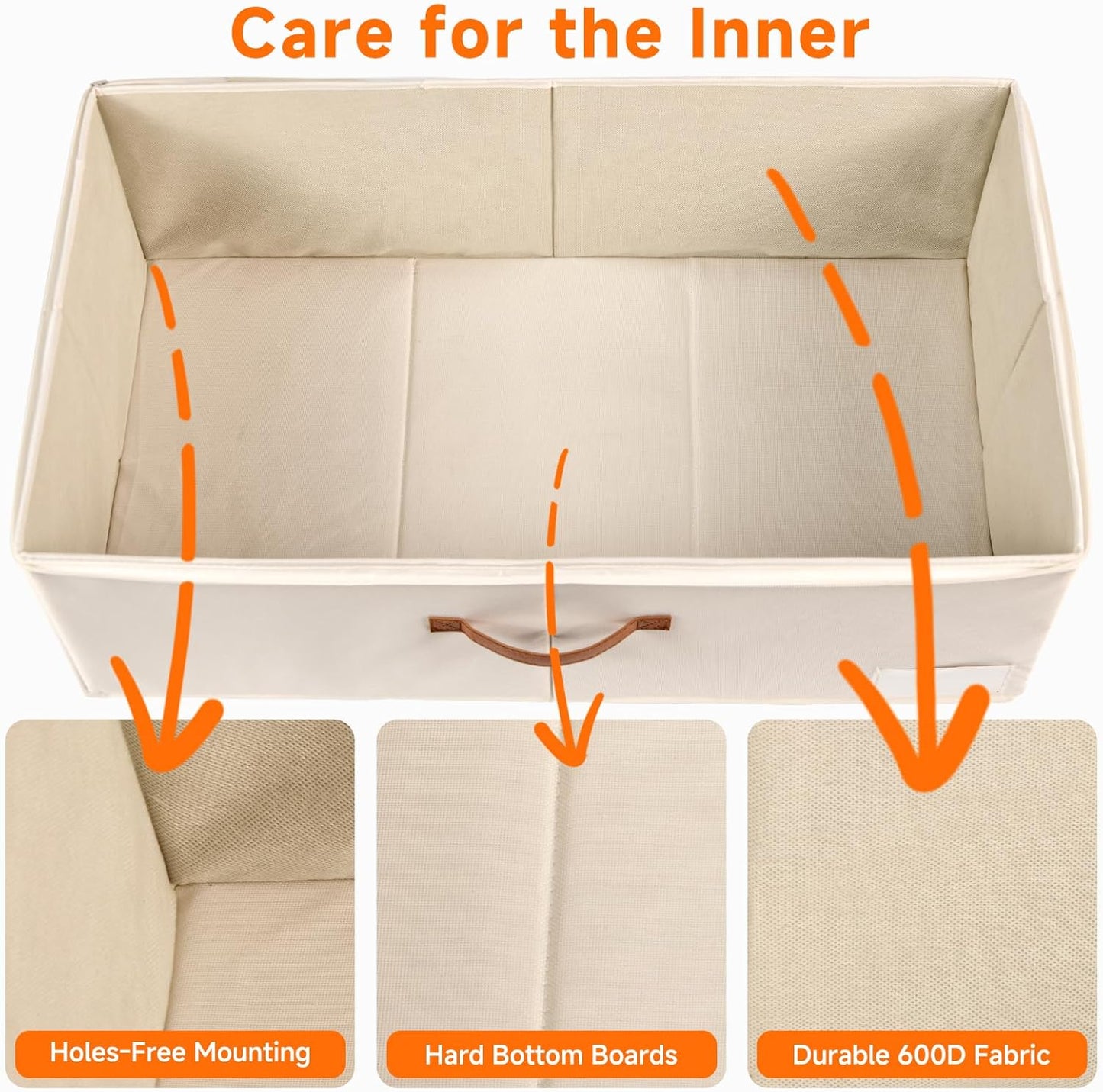 KitHero Underbed Storage Containers with Wheels Clothing Organizer White NEW