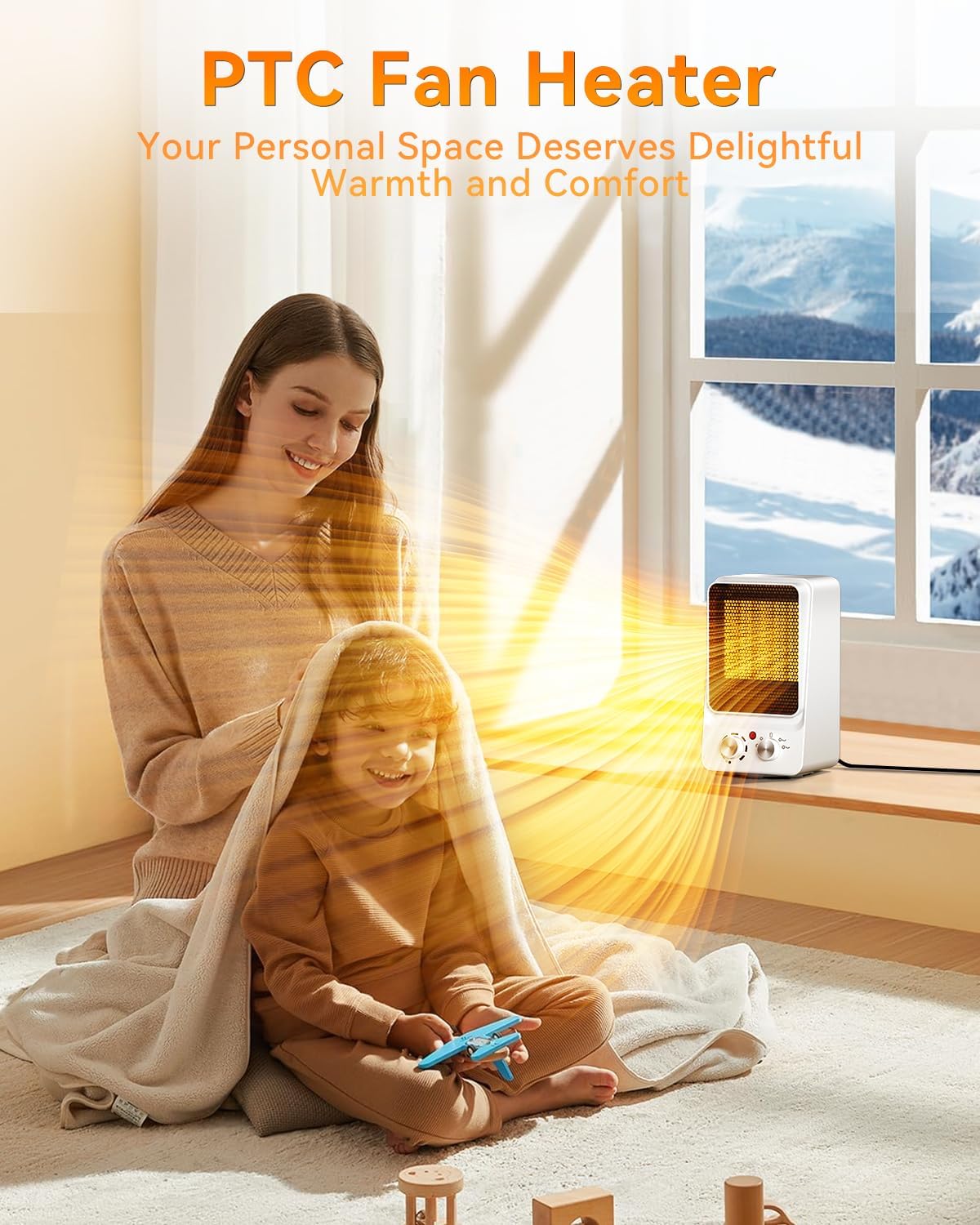 STORM HERO 1500W/750W Portable Electric Space Heater Household Heating DEMO