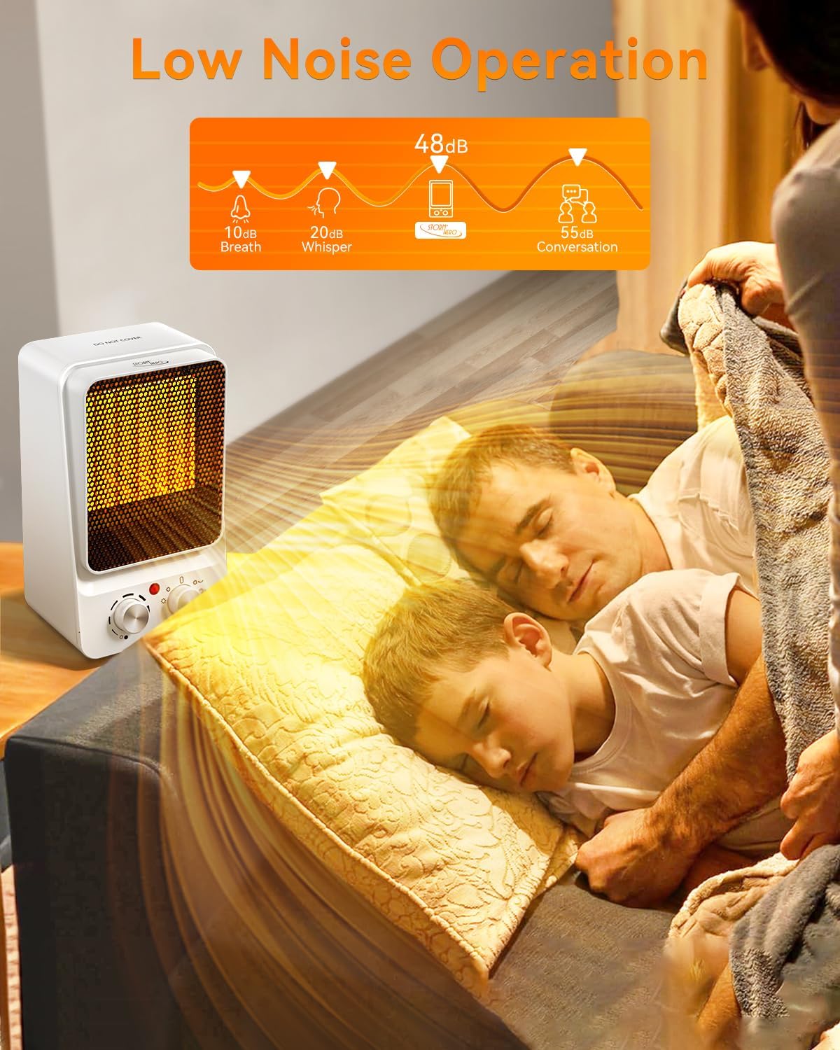 STORM HERO 1500W/750W Portable Electric Space Heater Household Heating DEMO