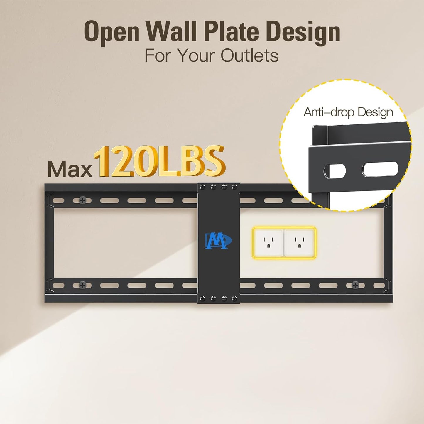 Mounting Dream 42-90 Inch TV Wall Mount Bracket - Black Adjustable Ceiling DEMO