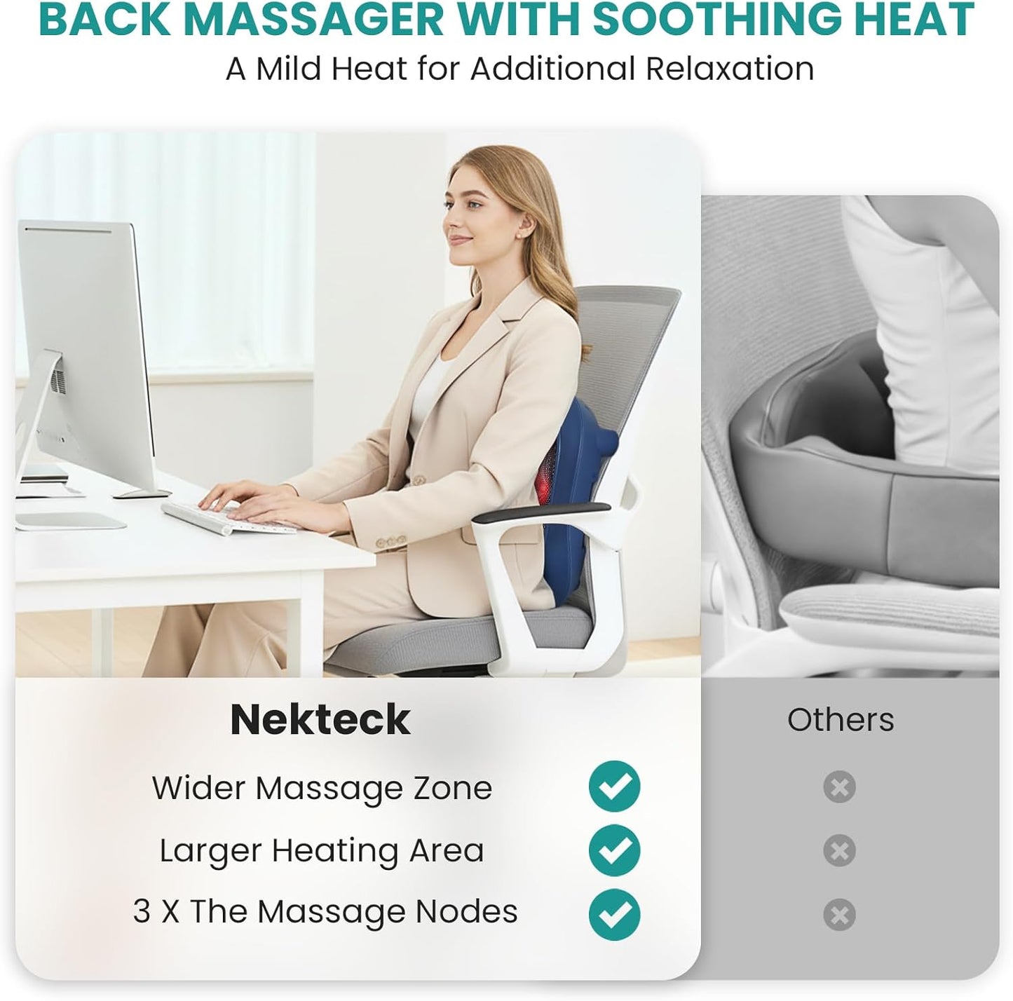 Nekteck Electric Foot Spa Massager with Heat & Shiatsu Therapy, Blue DEMO