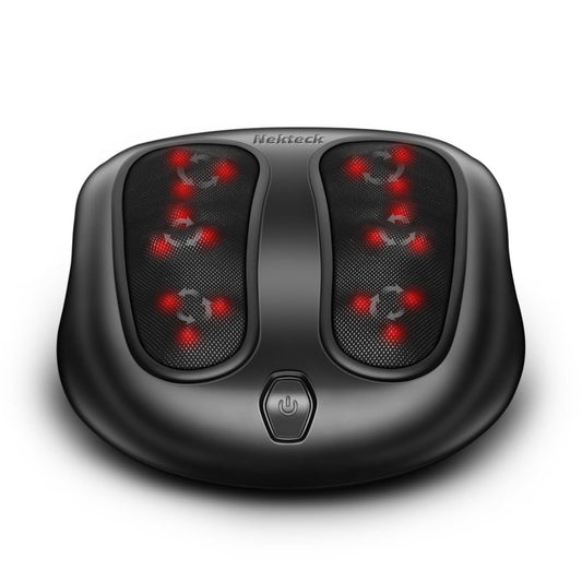 Nekteck Shiatsu Heated Electric Kneading Foot Massager with Heat Black DEMO