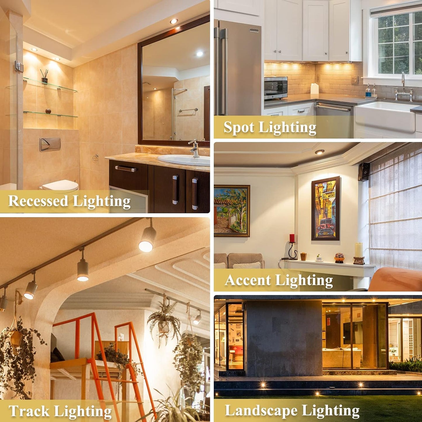 DiCUNO 12V LED Bulbs Dimmable LED Spotlight Bulb, 6W Warm White 2700K, for NEW