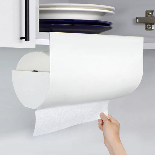 Dogorow Frost White Under-Cabinet Kitchen Roll Holder Dispenser Rack Costco NEW