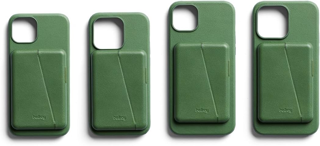 Bellroy Evergreen Leather Flip & Wallet Case for iPhone 14 Plus - Durable NEW