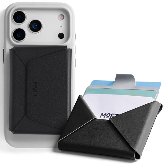 MOFT Slim Magnetic 8-Card Adhesive Wallet Holder in Jet Black - Minimalist NEW