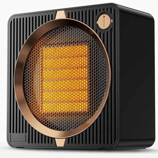 Portable Electric Space Heater for Bedroom, Household, Mini Black Heating DEMO