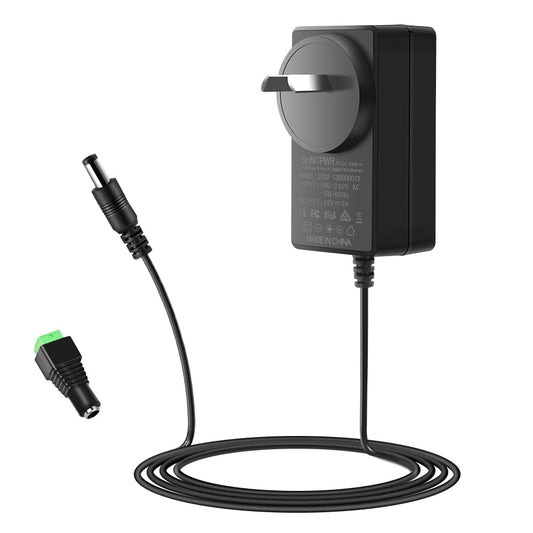 12V 2A Power Supply Adapter Converter - 100V-240V AC to 2000mA DC Black DEMO