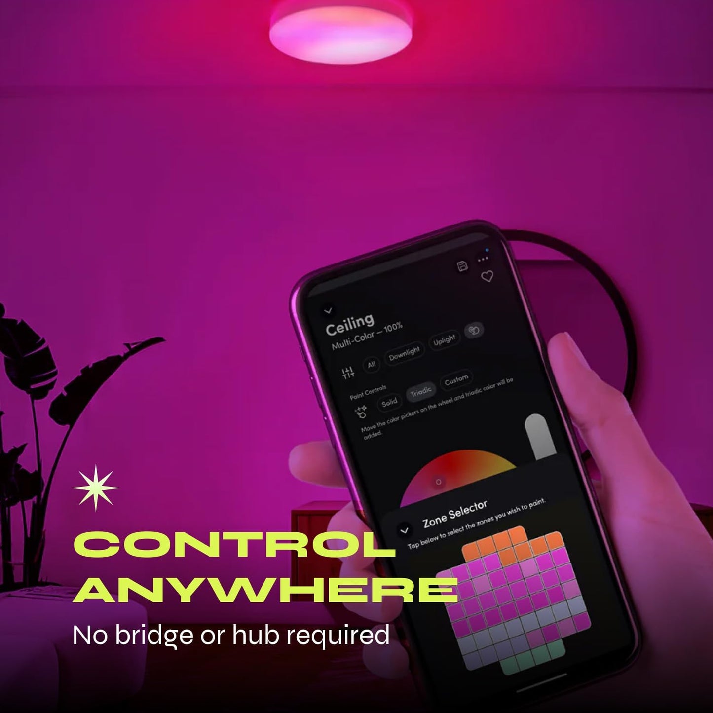 LIFX Smart LED Ceiling Light Dimmable White with Sunrise & Cloud Effect DEMO