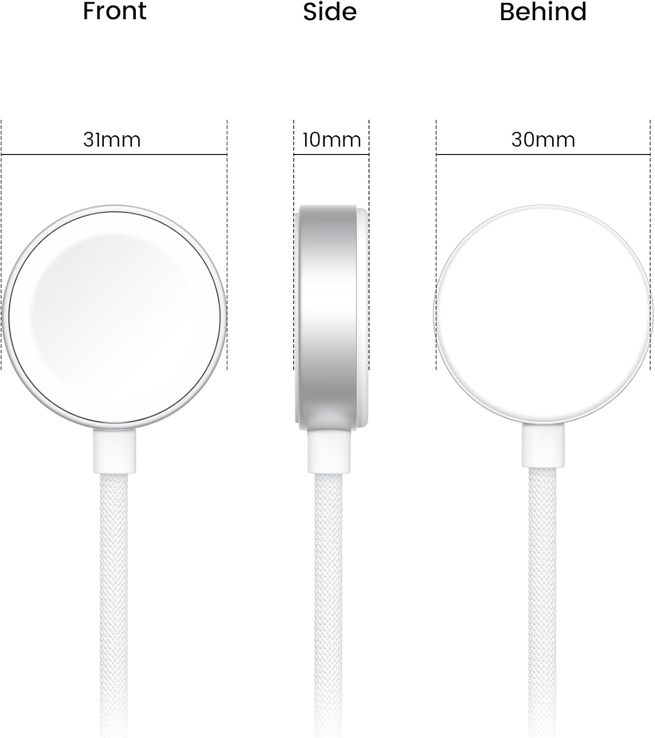 5W USB-C Fast Charging Dock for Apple Watch Series Ultra2, Ultra White 1m DEMO