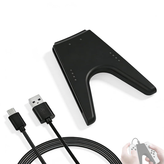 Ergonomic Charging Controllers Controller Grip Handle for Nintendo Switch, NEW