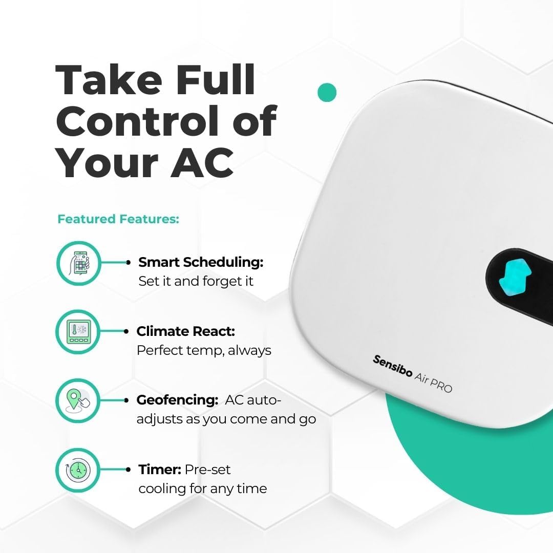 Sensibo Air PRO Smart AC Controller with Intelligent Sensor - White DEMO