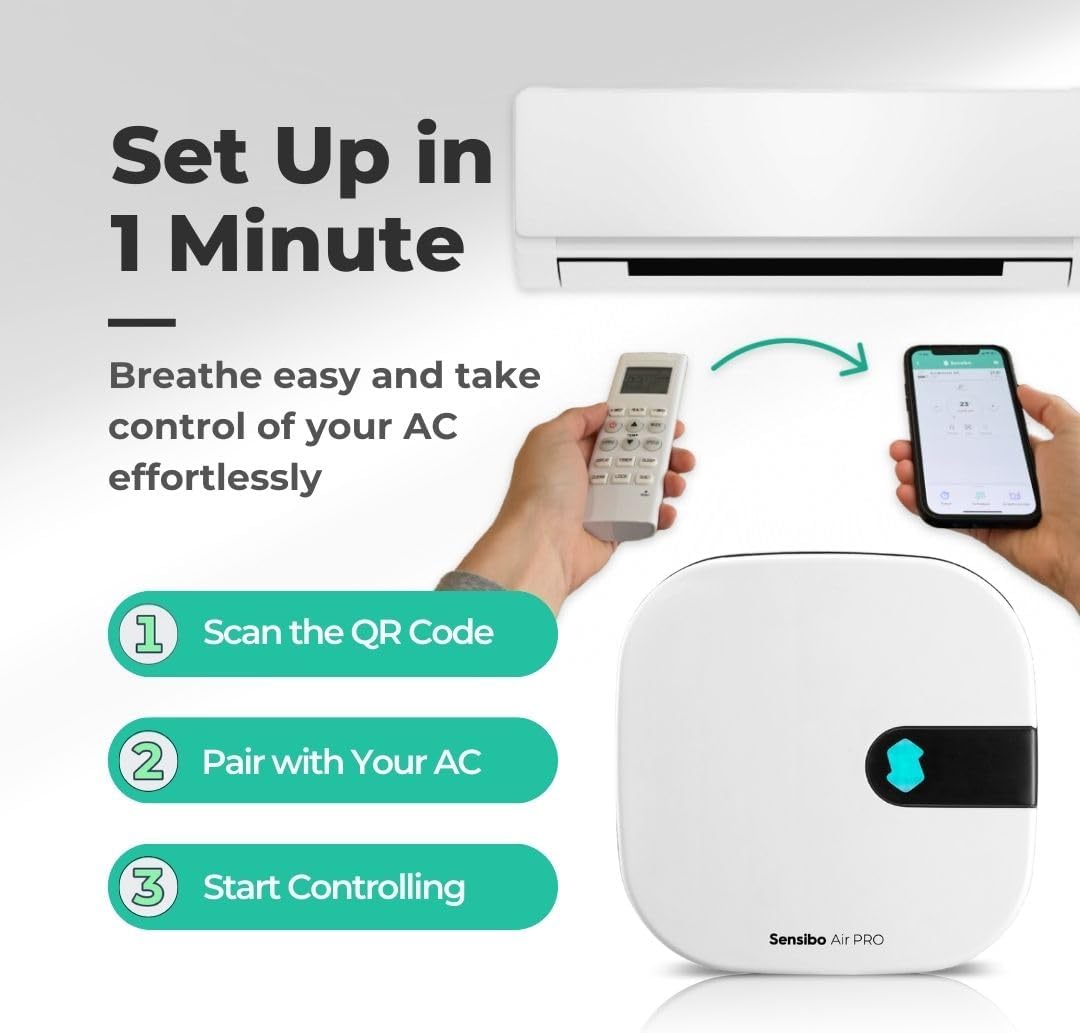Sensibo Air PRO Smart AC Controller with Intelligent Sensor - White DEMO