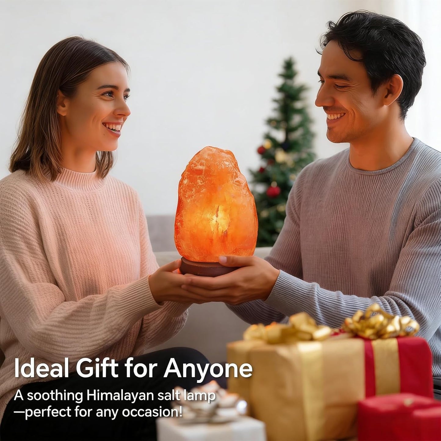 Himalayan Salt Lamp Mini Natural Rock USB Powered Decorative Table Pink NEW