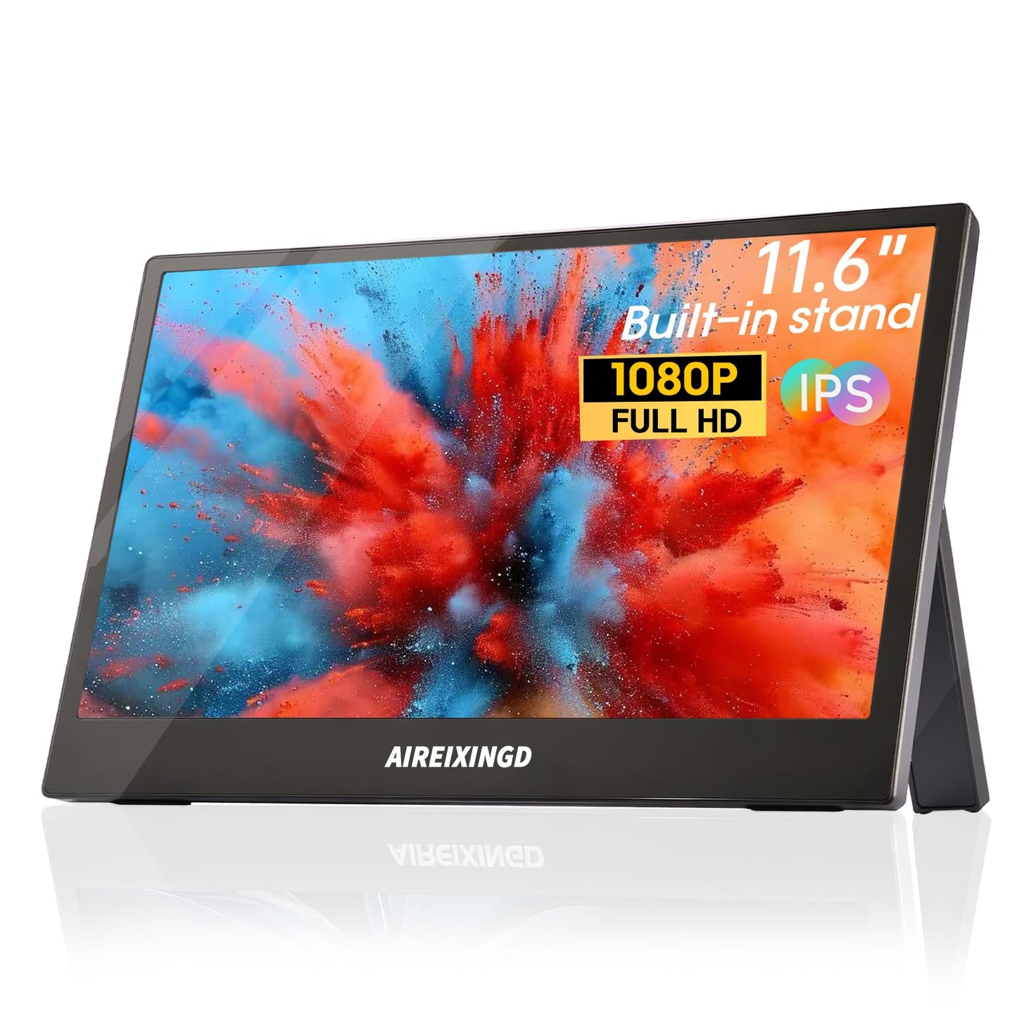 AIREIXINGD 11.6" Monitors Portable FHD IPS LCD Monitor, Black - DEMO