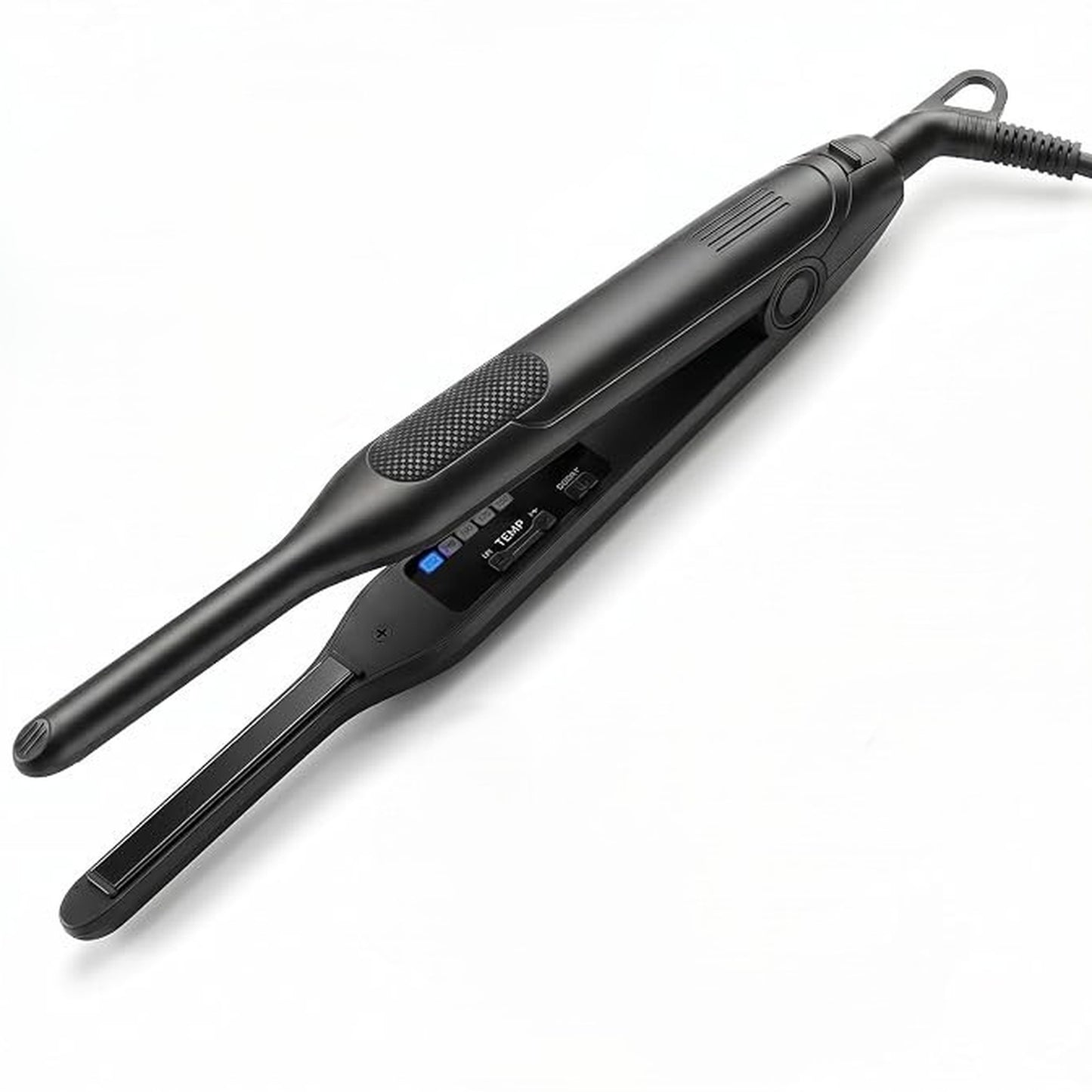 Flat Iron Hair Straightener for Short Pixie Cut Hairstyles Black 0.3 Inches DEMO