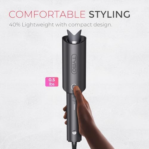 TYMO 25mm Automatic Ceramic Curling Iron for Beach Waves & Loose Curls Size NEW