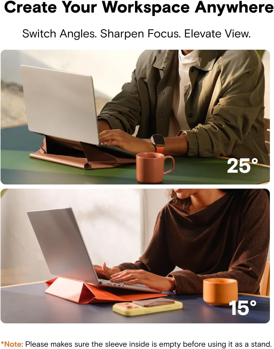 MOFT 2-in-1 Sleeves Laptop Sleeve Bag and Adjustable Stand for 13" Laptops DEMO