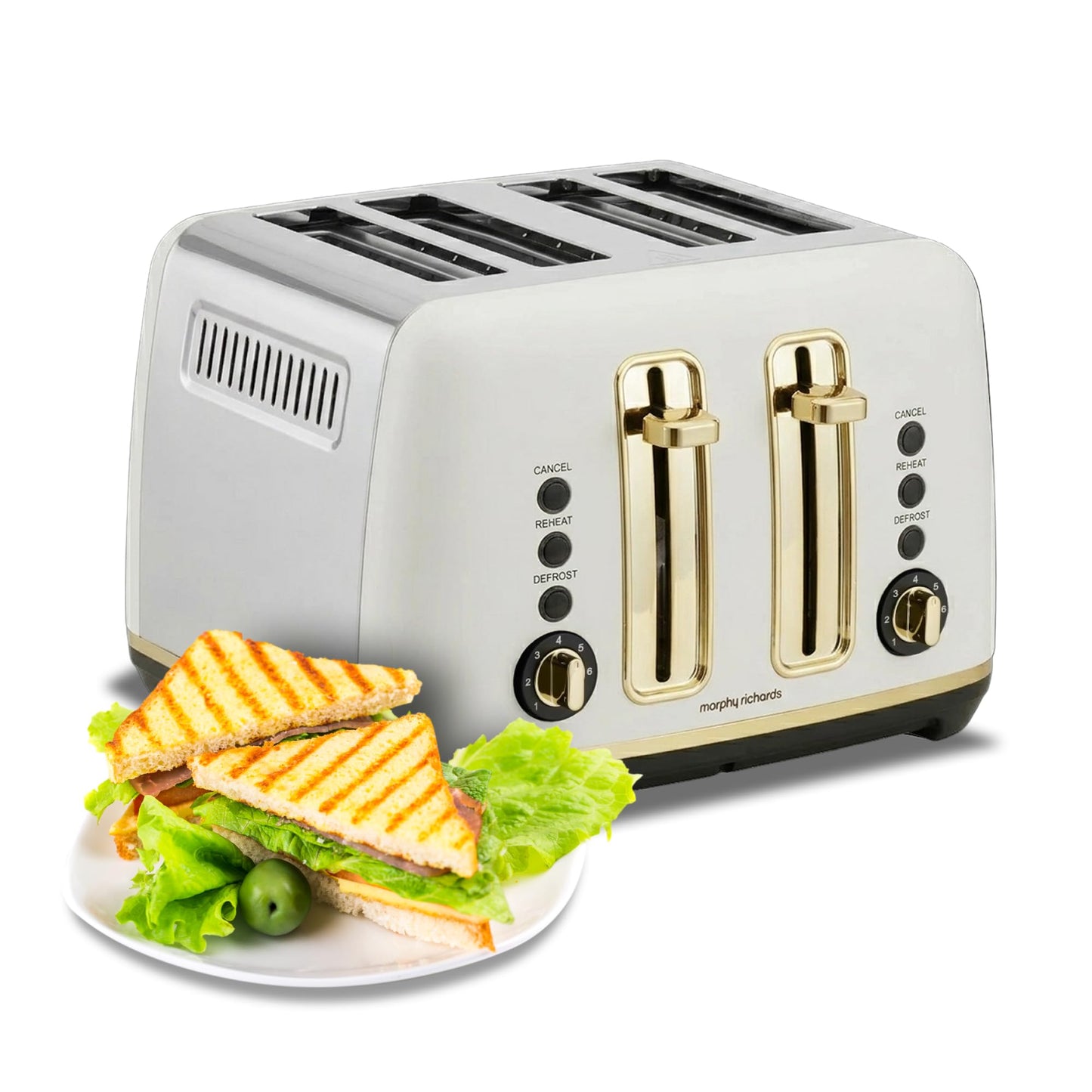 Morphy Richards Toasters Ascend 4-Slice White Toaster with Variable NEW