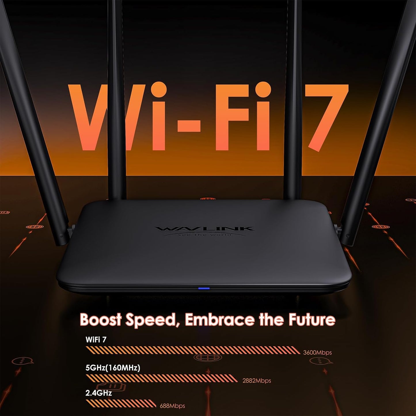 WAVLINK Dual Routers Band WiFi 6 Router with Gigabit Ethernet Ports for DEMO