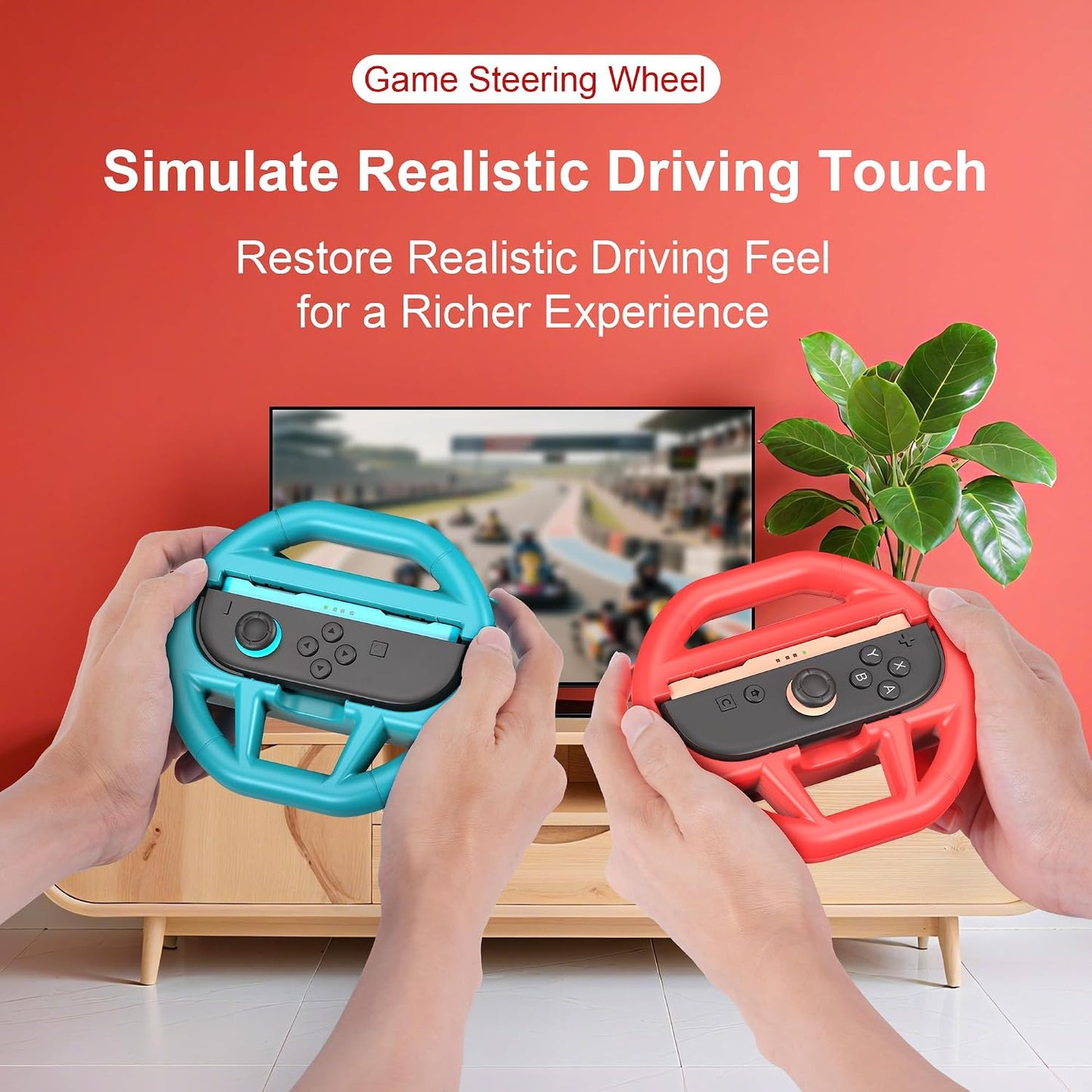 18-in-1 Accessories Kit for Nintendo Switch Sports Gaming Console Red & Blue NEW