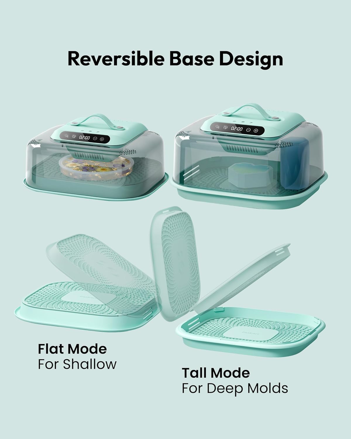 Resiners 2-in-1 Resin Curing Machine G3 with UV Light Auto Cure, Teal Color DEMO