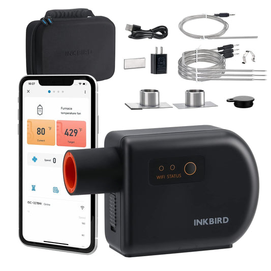 Inkbird Wi-Fi Bluetooth BBQ Temperature Controller Barbecue Utensils Black DEMO