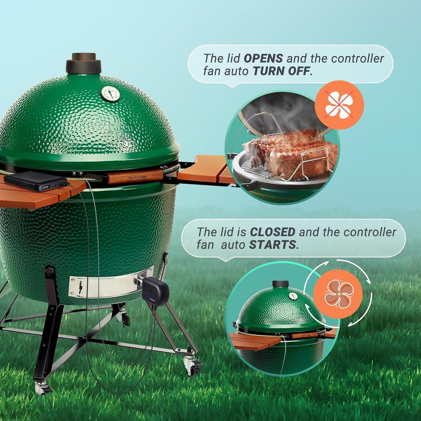 Inkbird Wi-Fi Bluetooth BBQ Temperature Controller Barbecue Utensils Black DEMO