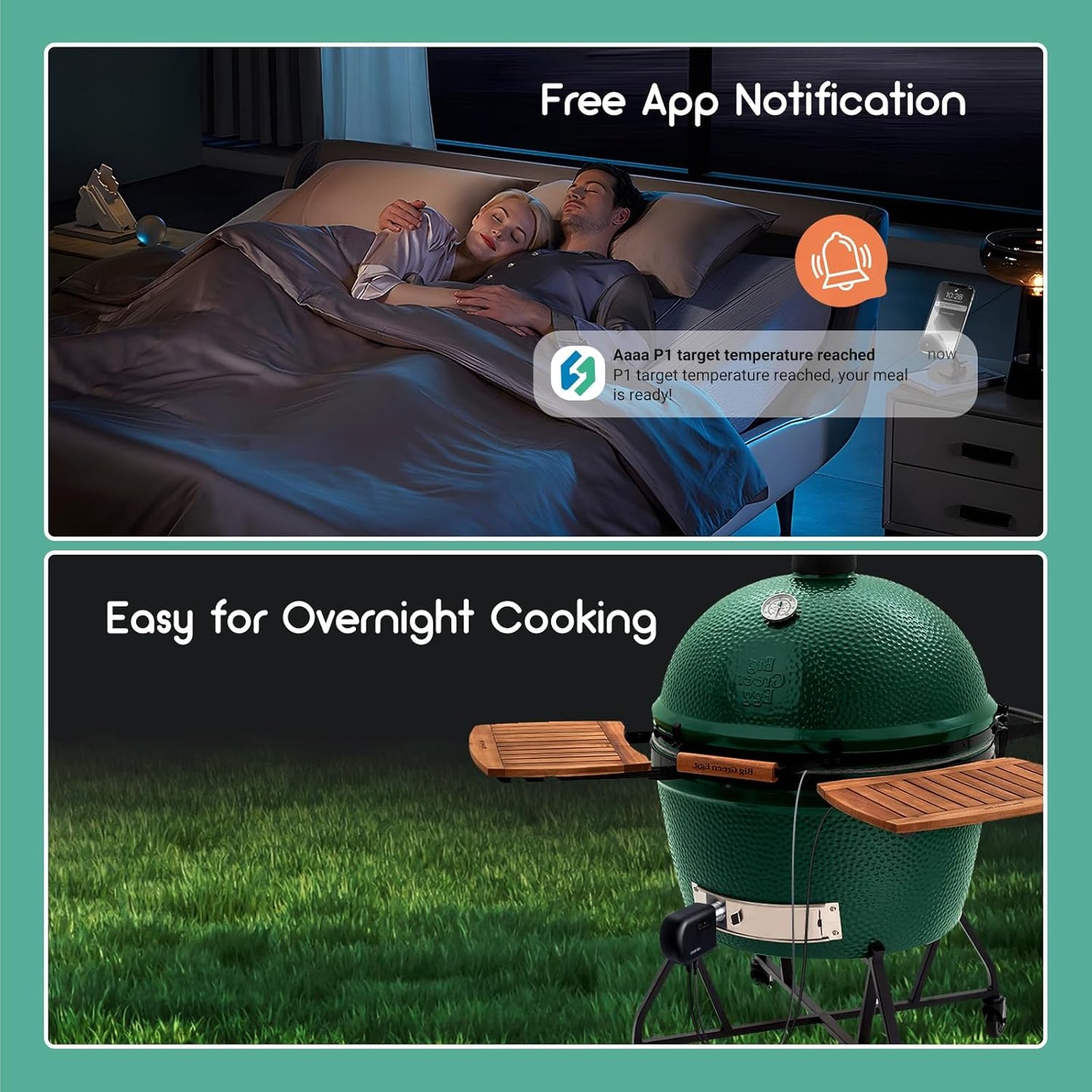 Inkbird Wi-Fi Bluetooth BBQ Temperature Controller Barbecue Utensils Black DEMO
