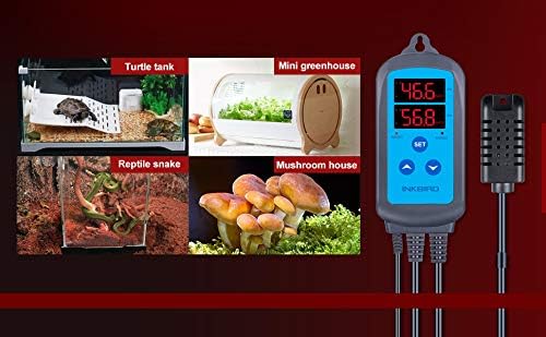 Inkbird Digital Hygrometers Dual Stage Humidity Controller and Hygrometer, NEW