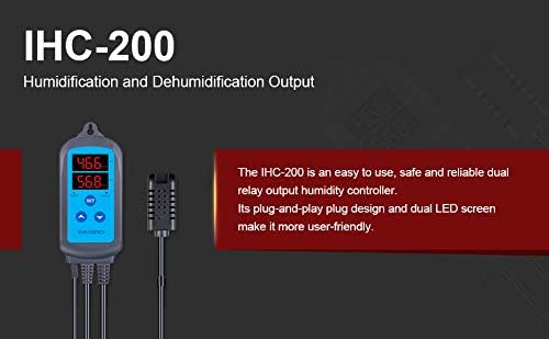Inkbird Digital Hygrometers Dual Stage Humidity Controller and Hygrometer, NEW