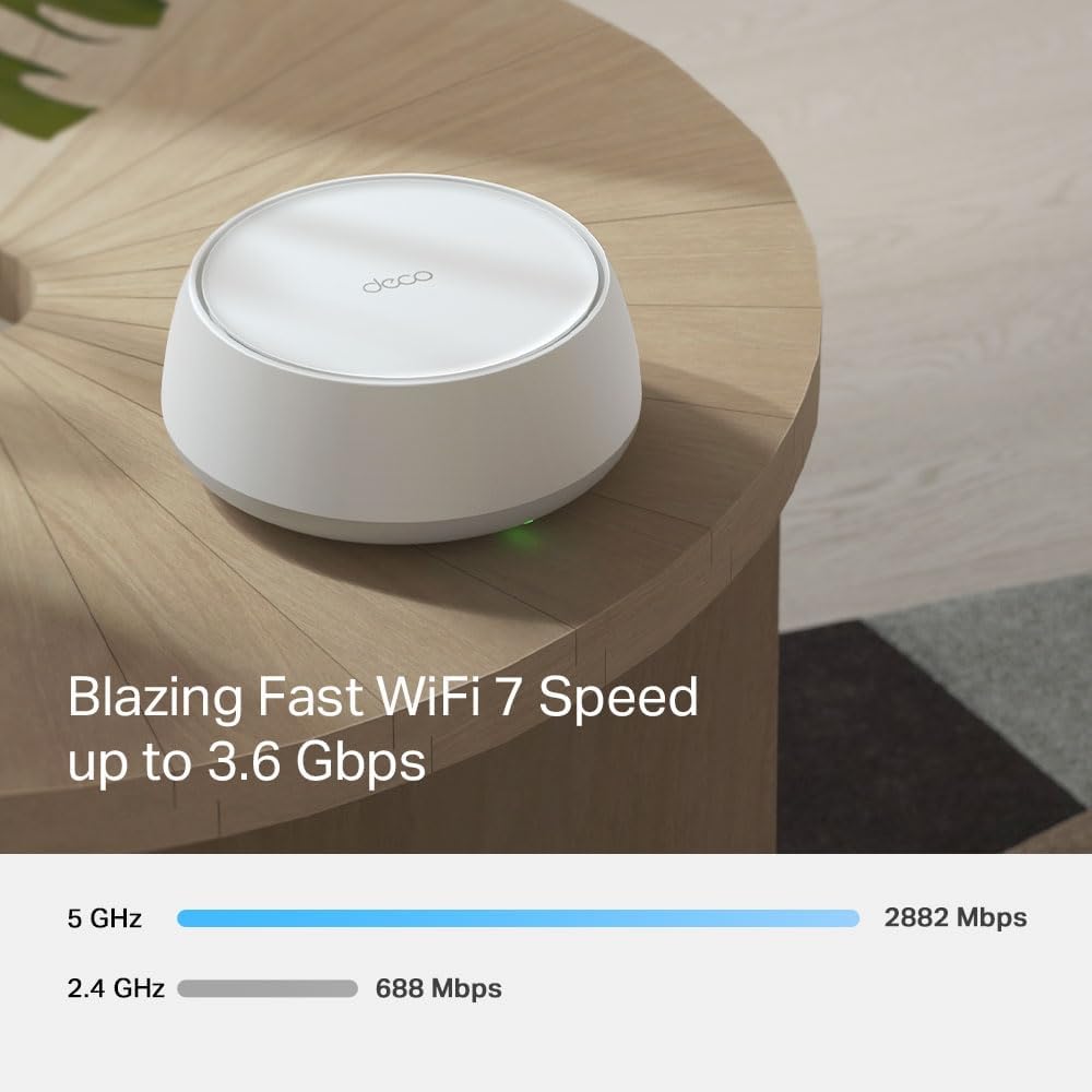 TP-Link Dual Routers Band Mesh WiFi 7 Router System 4K Streaming Whole Home NEW