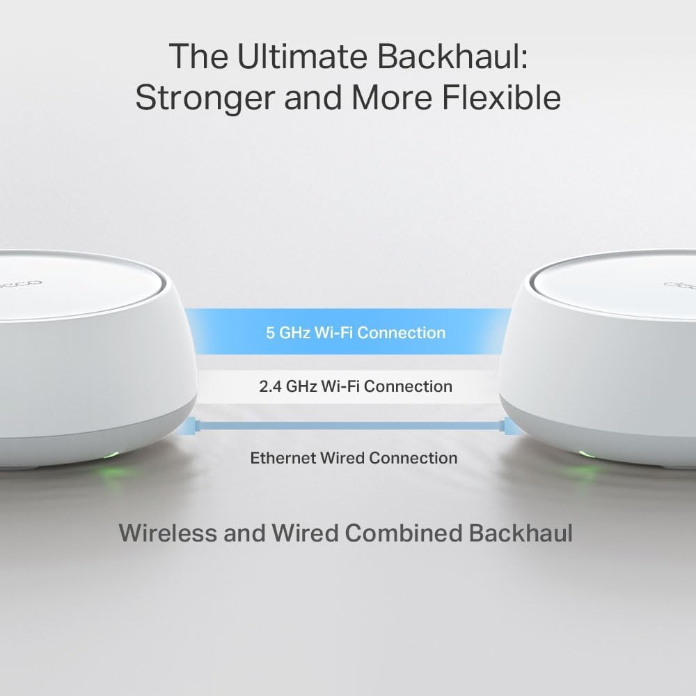 TP-Link Dual Routers Band Mesh WiFi 7 Router System 4K Streaming Whole Home NEW