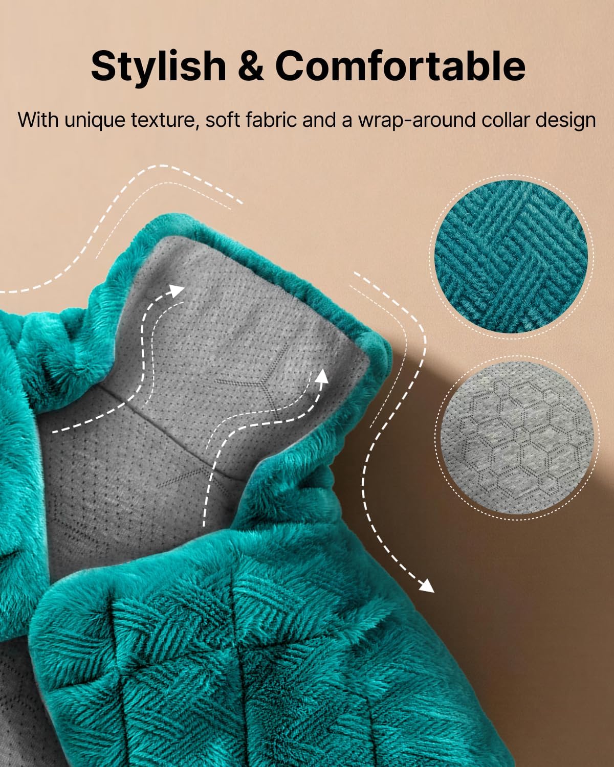 RENPHO Graphene Heating Pad Electric for Neck and Shoulder with Weighted DEMO