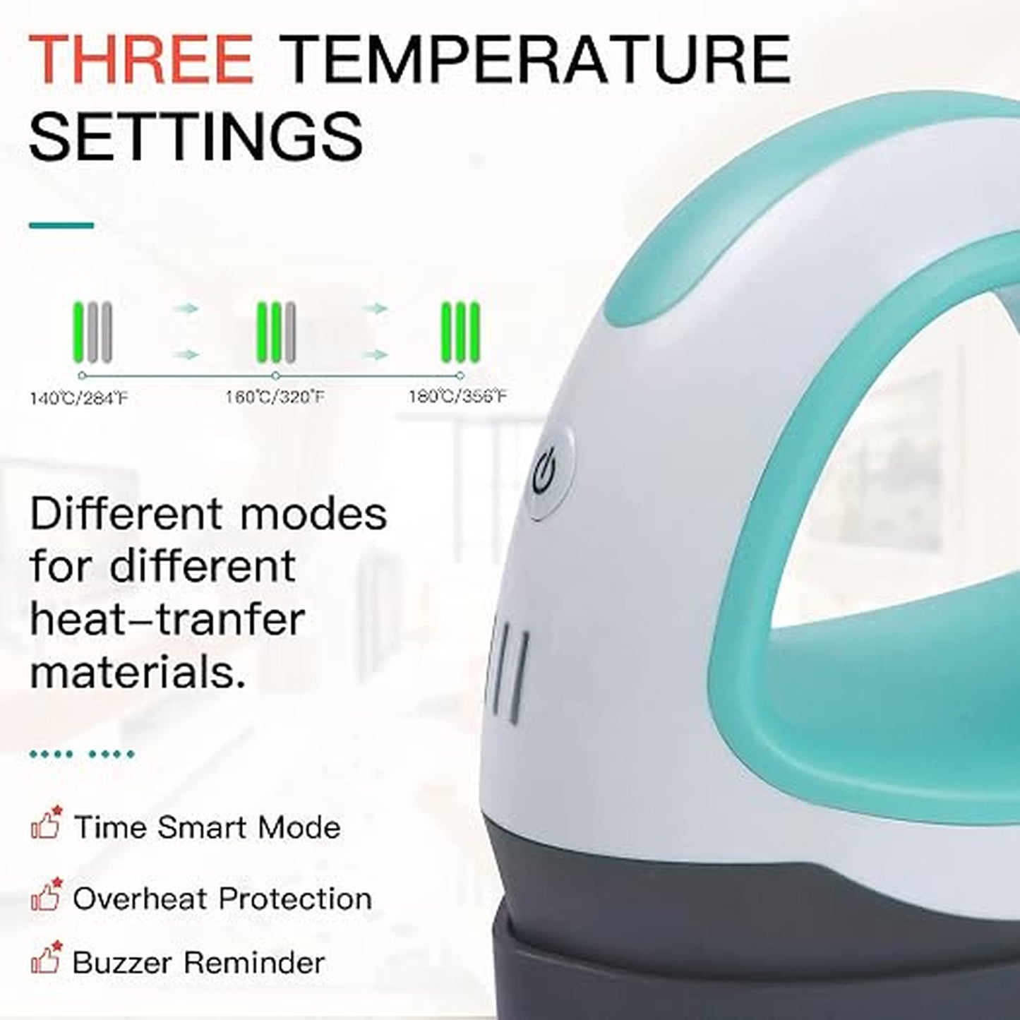HTVRONT Heat Press Machine for T-Shirt, Mug, and Apparel Printing in Teal DEMO