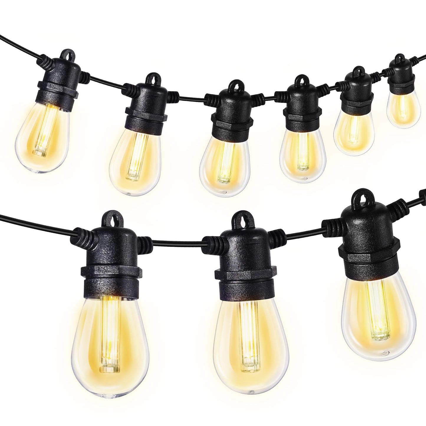Roshin 30M Indoor-Outdoor Waterproof Warm LED Festoon Lights for Indoor & DEMO