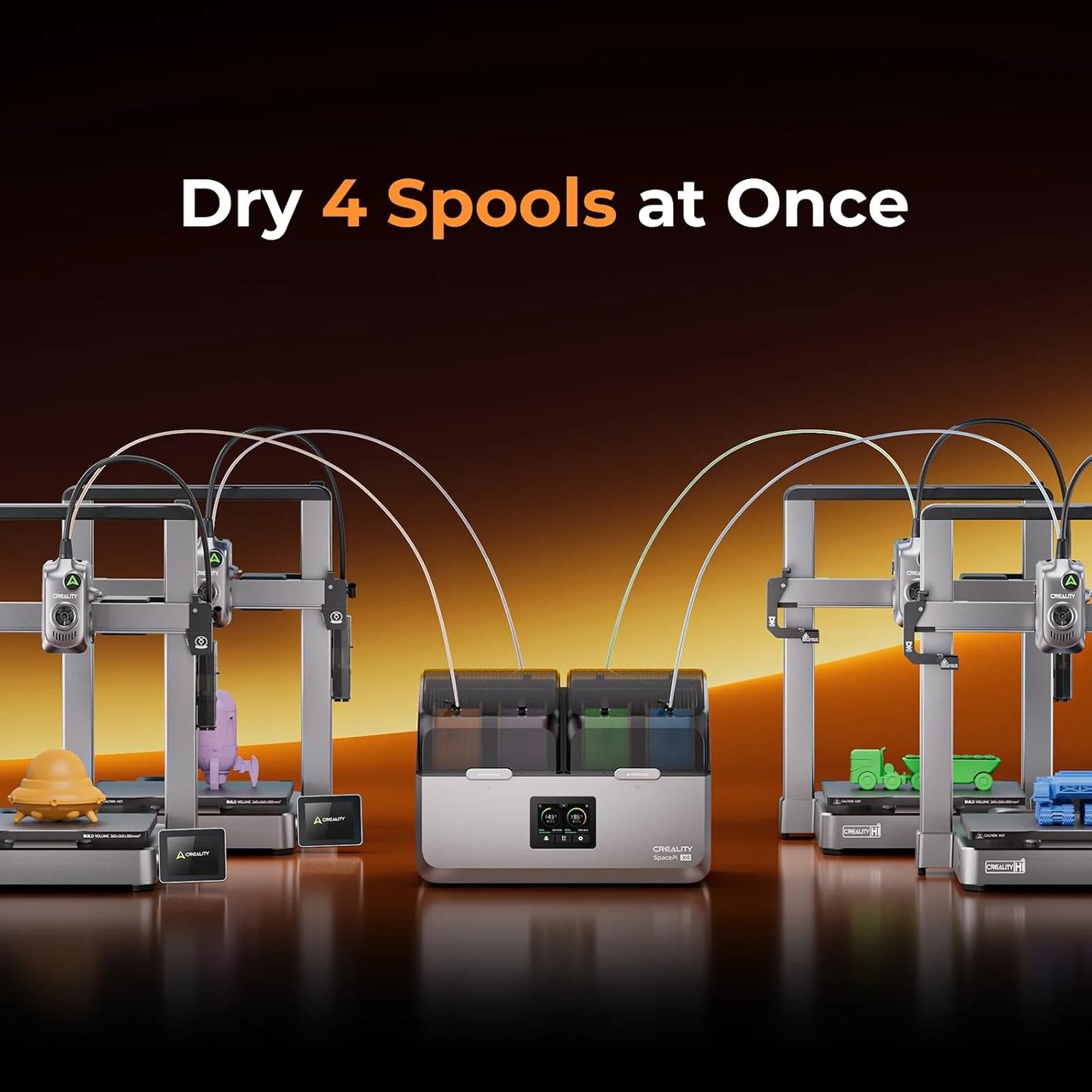 CREALITY 3D 3D Printing Printer Filament Dryer with 4 Spool Storage Box in NEW