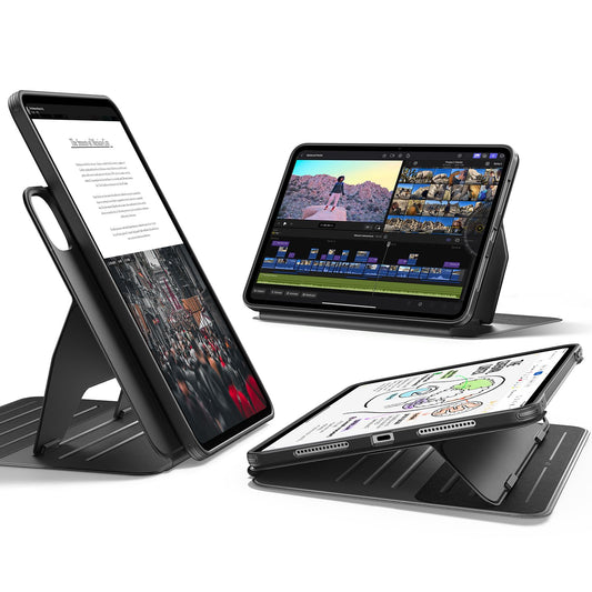 ESR Rotating Tablet Case for iPad Pro 11" with Removable Stand, Black Size NEW