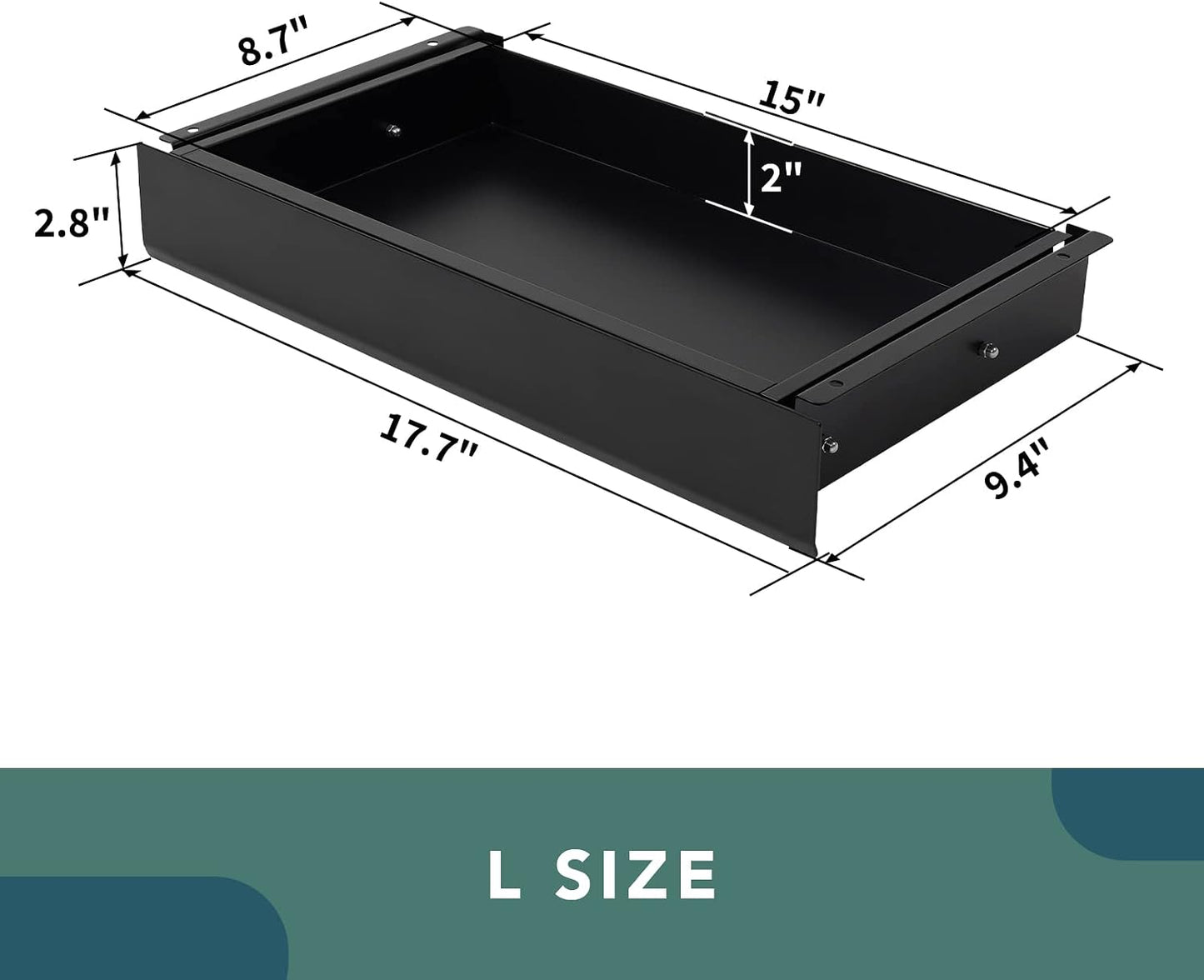 FLEXISPOT Under Desk Pull-Out Drawer Large Storage Organizer Sliding NEW