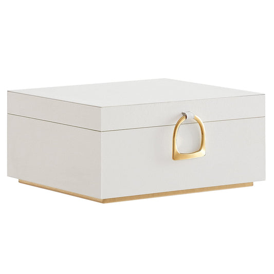 SONGMICS 2-Layer Boxes Jewelry Box with Removable Tray Storage, White NEW