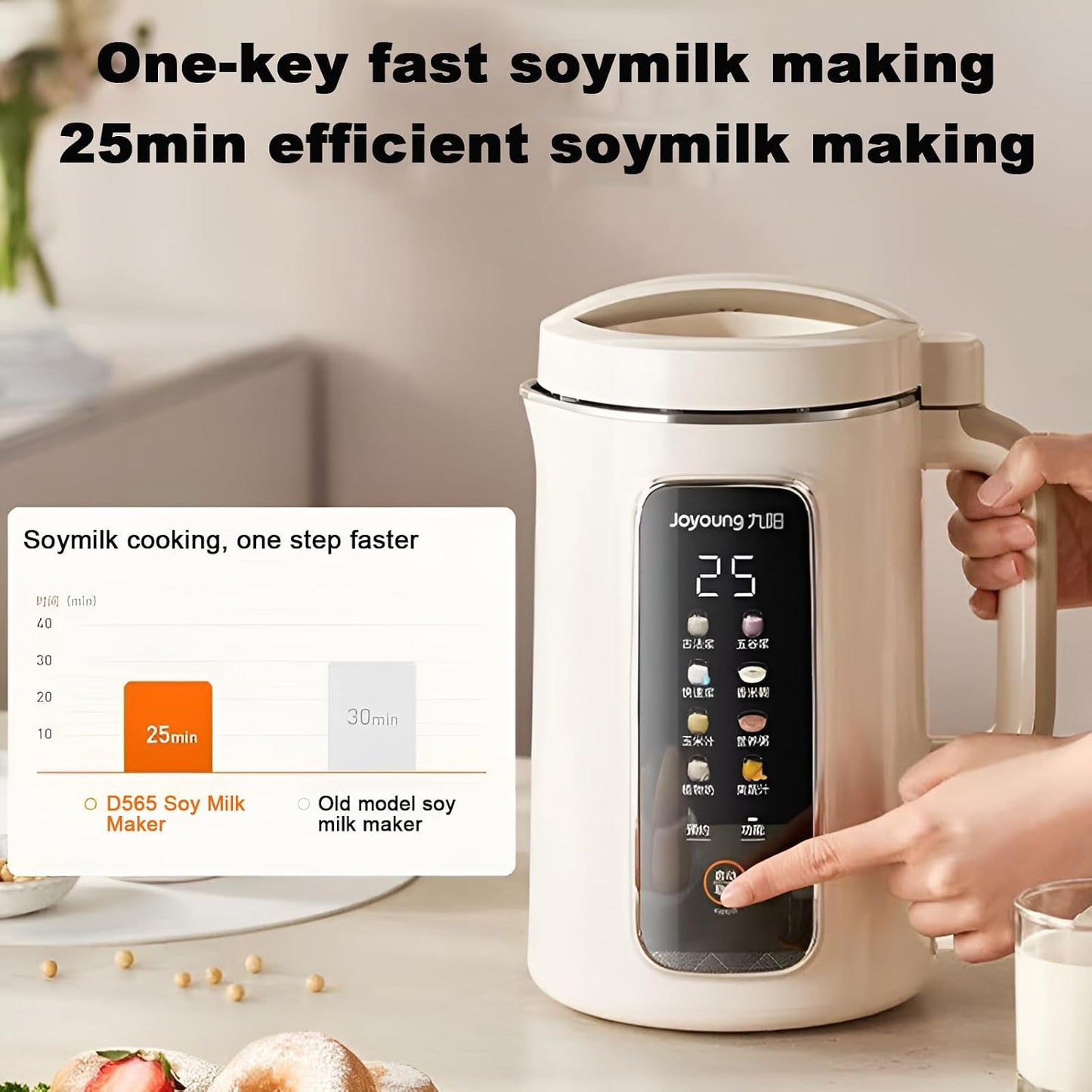 JOYOUNG 1.2L Jug Blenders Jug Blender Automatic Soybean Milk & Nut Maker NEW