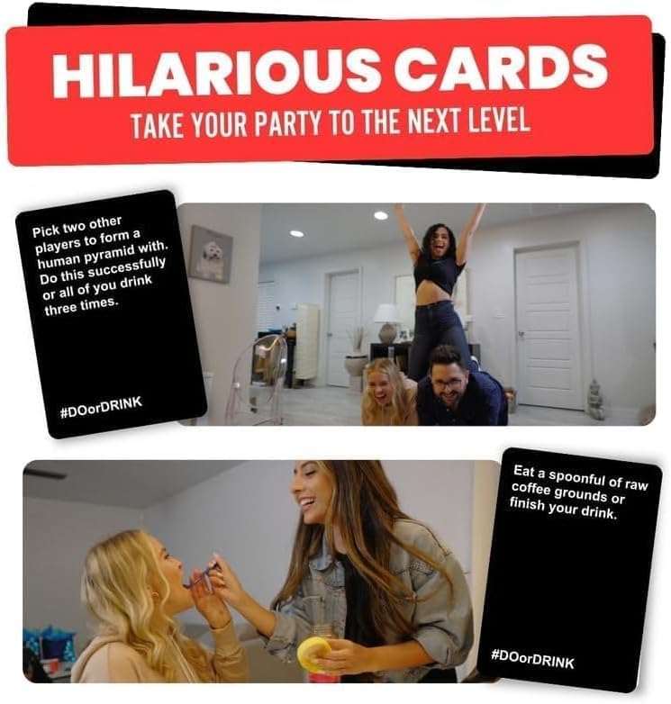 Do or Drink Multicolour Dedicated Deck Card Game for Adults - Fun Party NEW