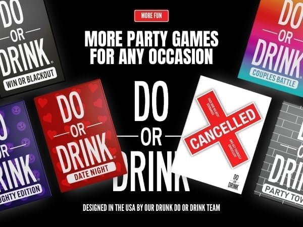 Do or Drink Multicolour Dedicated Deck Card Game for Adults - Fun Party NEW