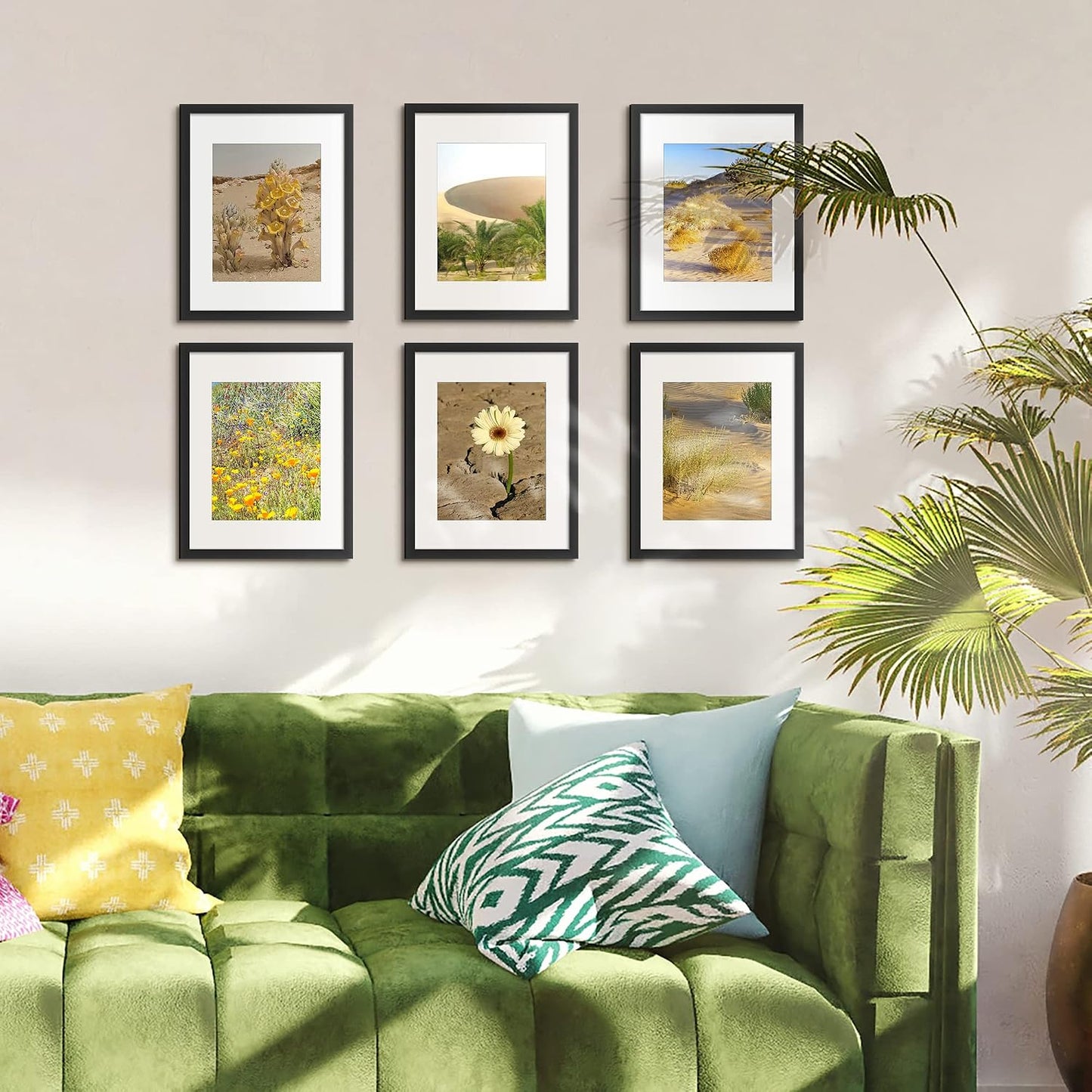 upsimples 11x14 Picture Frame Set of 5 Black Wall & Tabletop Frames Size NEW