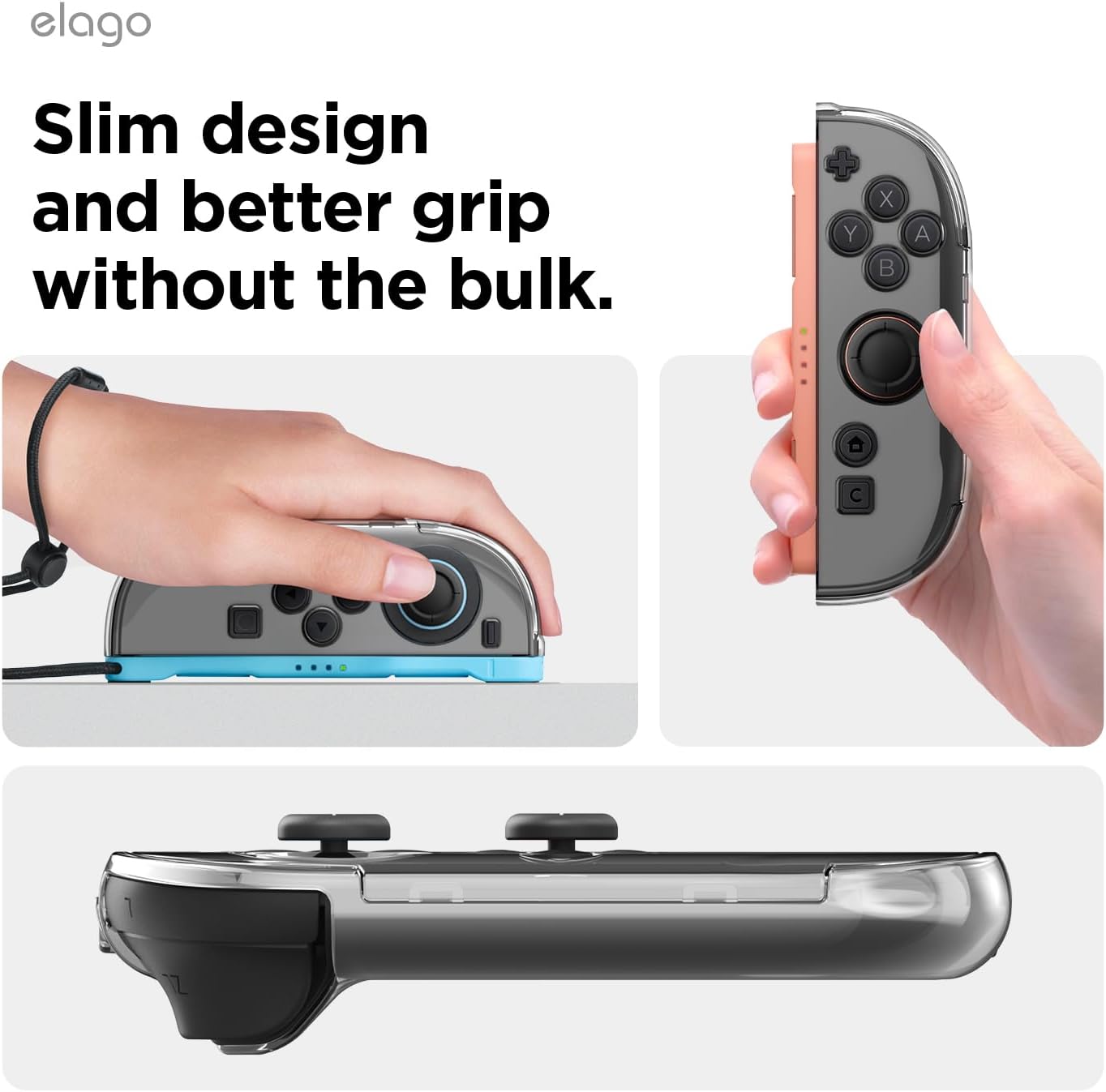 elago Clear Cases Slim Hard Shell Case for Nintendo Switch 2 Shock Resistant