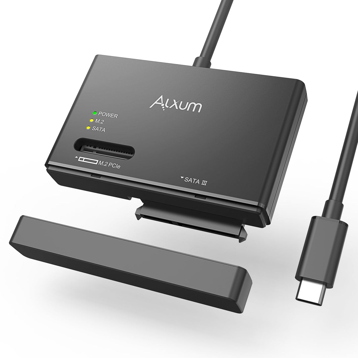 Alxum USB Enclosures 3.2 Gen 2 NVME M.2 to SATA SSD Enclosure Tool-Free DEMO